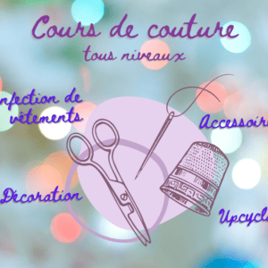 Cours couture à Givors: Vendredi 4 Juillet de 18H00 à 20H00