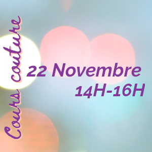 Cours couture à Givors: Vendredi 22 Novembre de 14H00 à 16H00