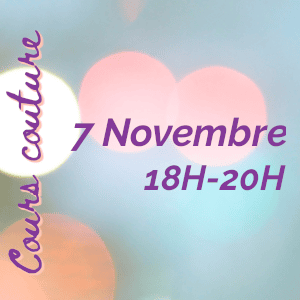 Cours couture à Givors: Vendredi 7 Novembre de 18H00 à 20H00
